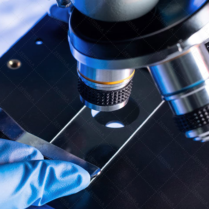 กระจกสไลด์ หนา 1 mm สี่เหลี่ยมผืนผ้า 1 กล่อง 50 แผ่น