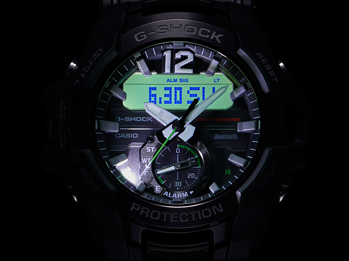 นาฬิกา Casio G-Shock นักบิน GRAVITYMASTER BLUETOOTH รุ่น GR-B100-1A3 ของแท้ รับประกัน1ปี