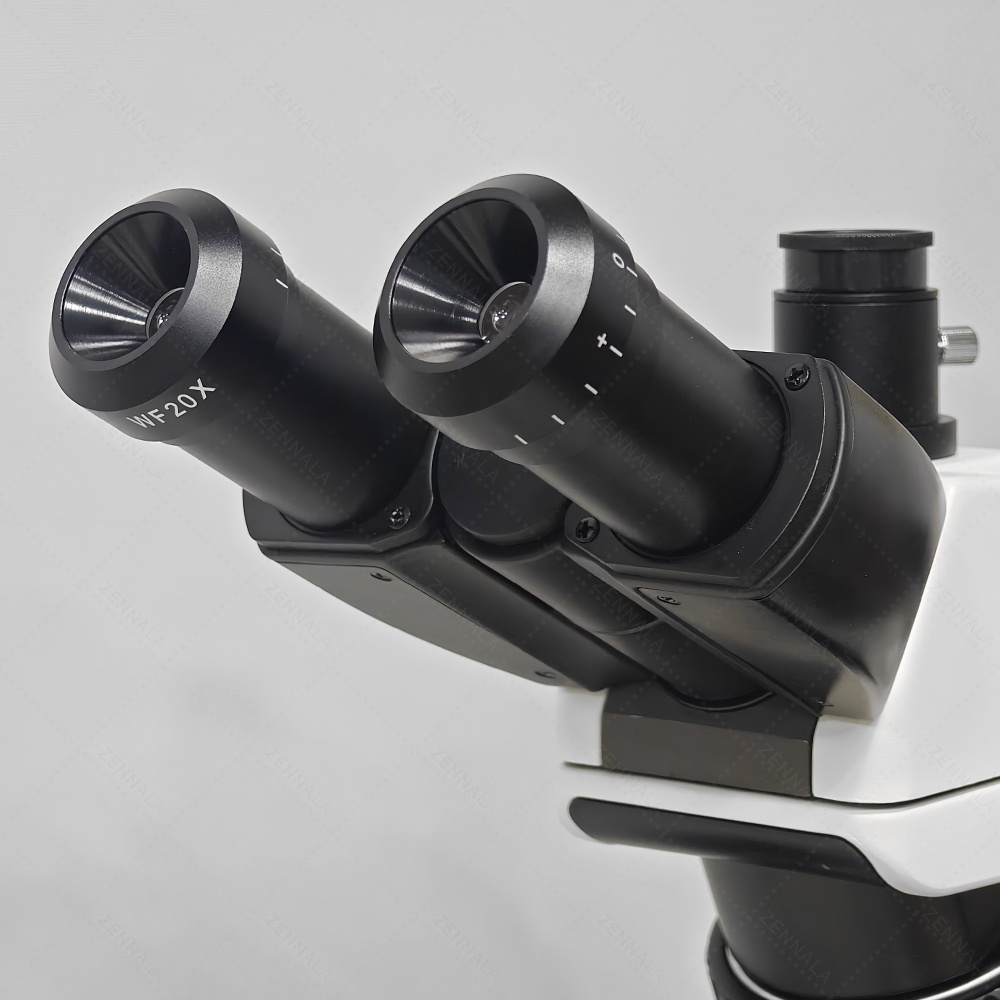 กล้องจุลทรรศน์ Trinocular 2000x ระบบ Infinity มีช่องต่อกล้อง ต่อจอเสริม รุ่น CM2000