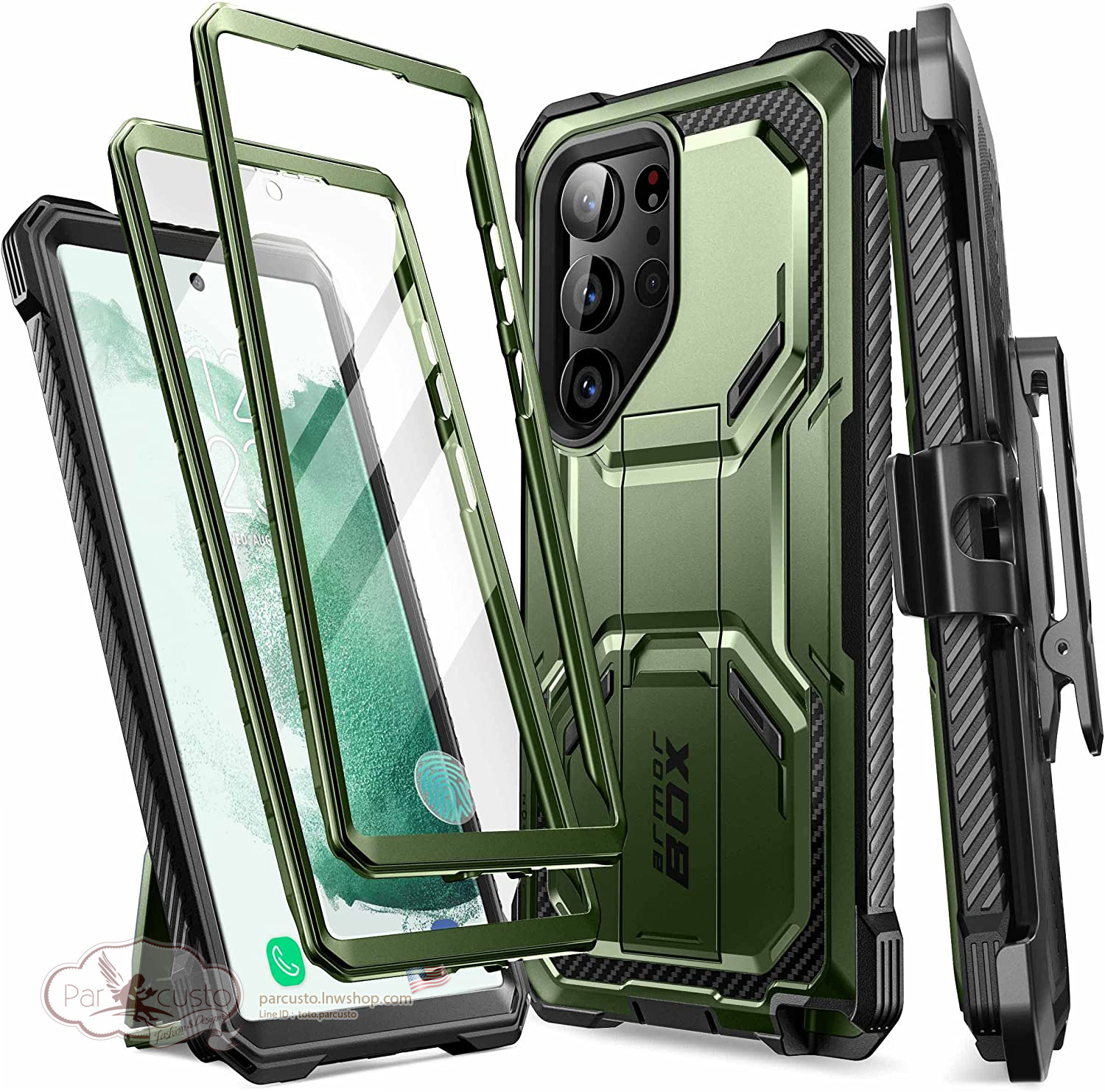 เคสกันกระแทก Samsung Galaxy S23 Ultra [Armorbox] จาก i-Blason [Pre-order USA]