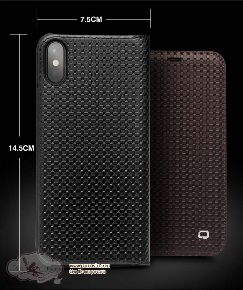 เคสหนังแท้ Apple iPhone X มี Texture จาก QIALINO [Pre-order]