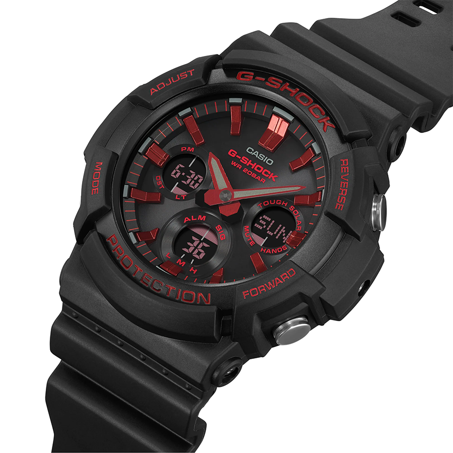 นาฬิกา Casio G-Shock Special Color Burning Red series รุ่น GAS-100BNR-1A ของแท้ รับประกัน1ปี