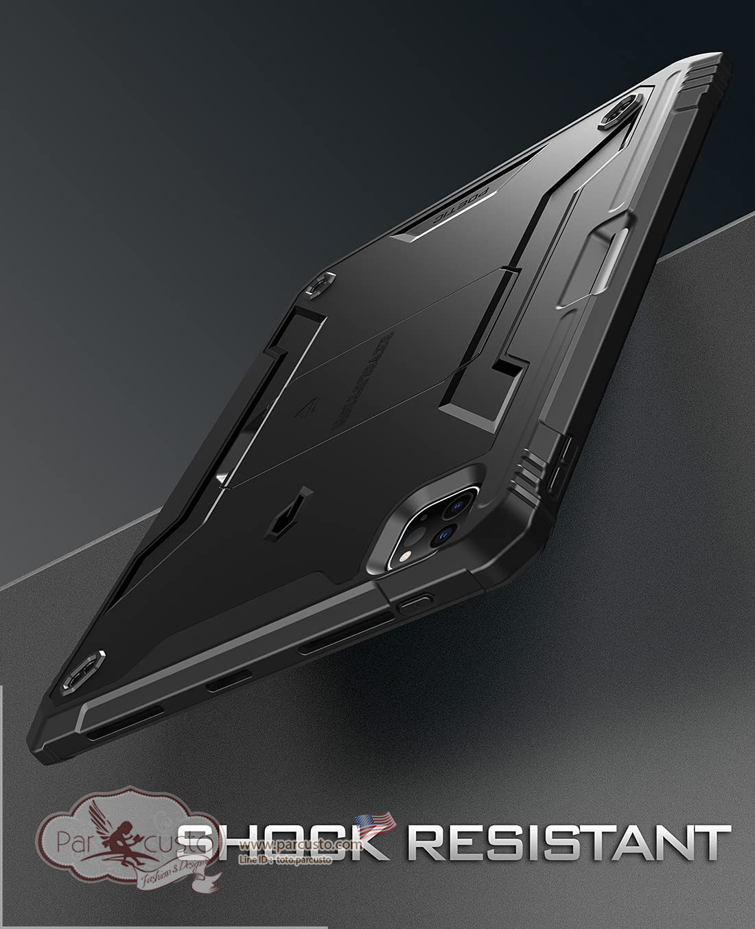 เคสกันกระแทก Apple iPad Pro 11 2021/2020/2018 [Revolution] จาก Poetic [Pre-order USA]