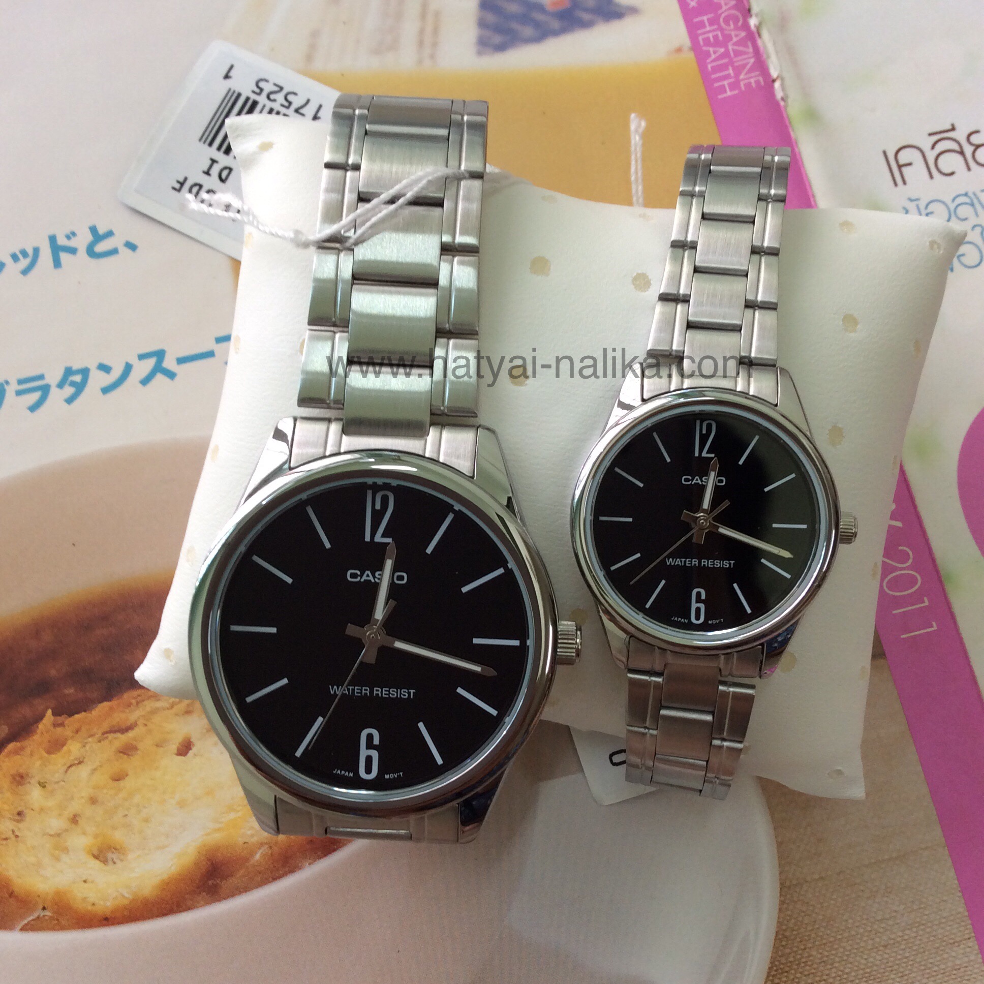 นาฬิกา คาสิโอ Casio SETคู่รัก รุ่น MTP-V005D-1B+LTP-V005D-1B ของแท้ รับประกัน 1 ปี