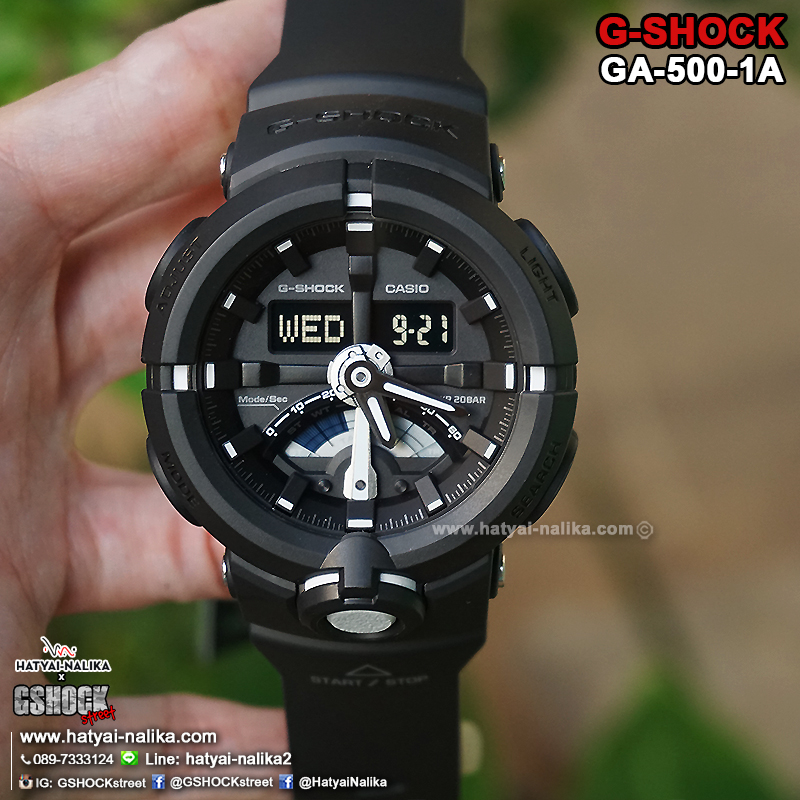 นาฬิกา Casio G-Shock Standard ANALOG-DIGITAL รุ่น GA-500-1A ของแท้ รับประกัน1ปี
