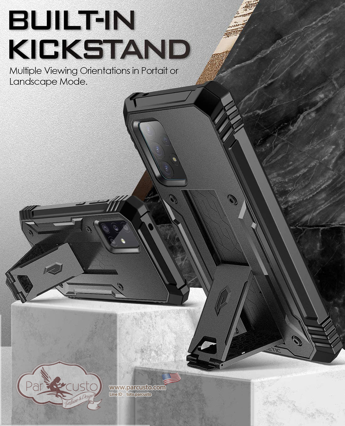 เคสกันกระแทก Samsung Galaxy A52 4G & 5G [Revolution Series] จาก Poetic [Pre-order USA]