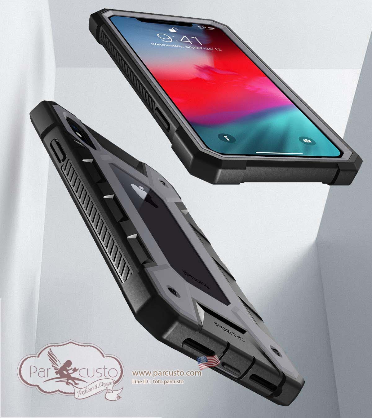 เคสกันกระแทก Apple iPhone Xs Max [Journeyman] จาก Poetic [Pre-order USA]