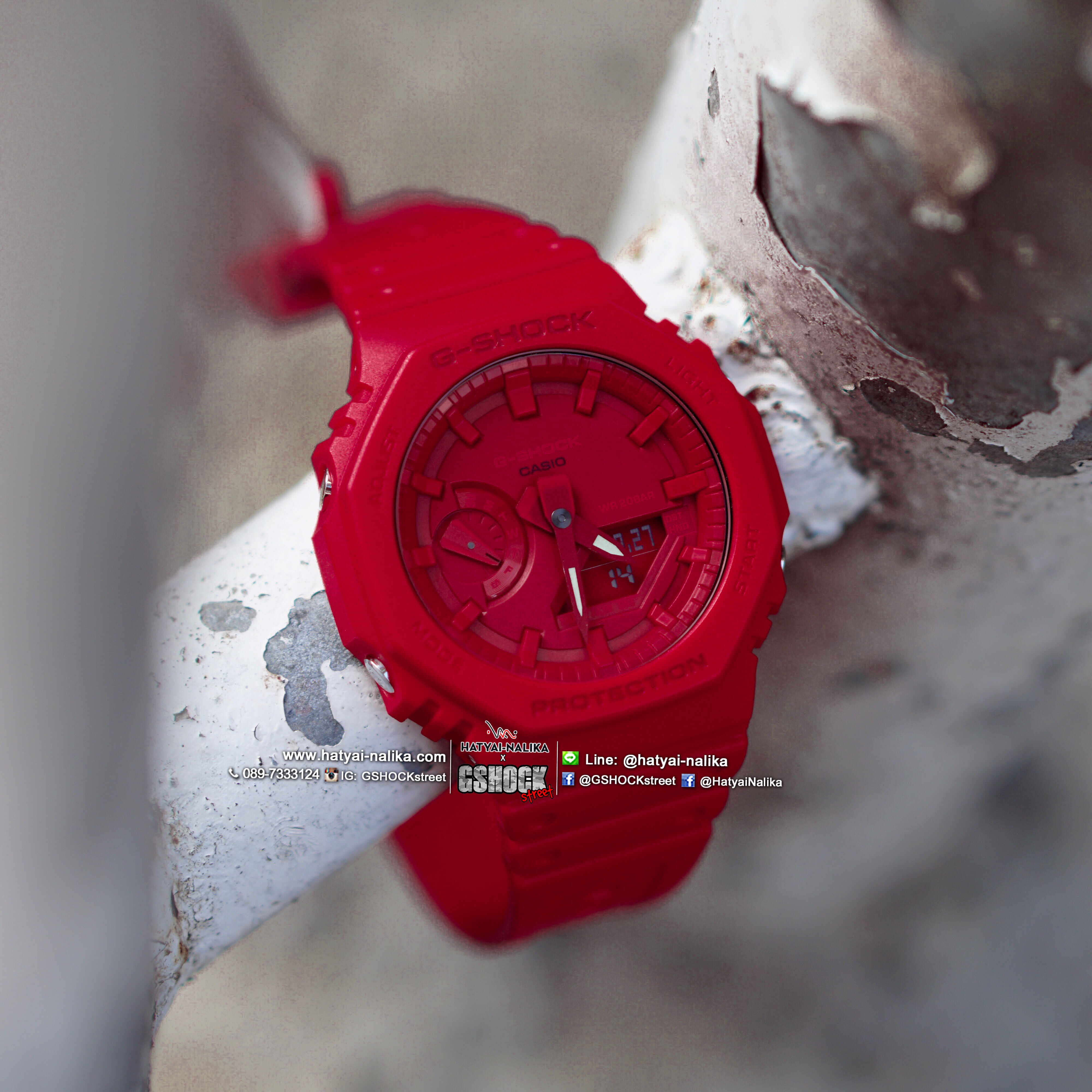 นาฬิกา Casio G-Shock ANALOG-DIGITAL GA-2100 series รุ่น GA-2100-4A ของแท้ รับประกัน1ปี