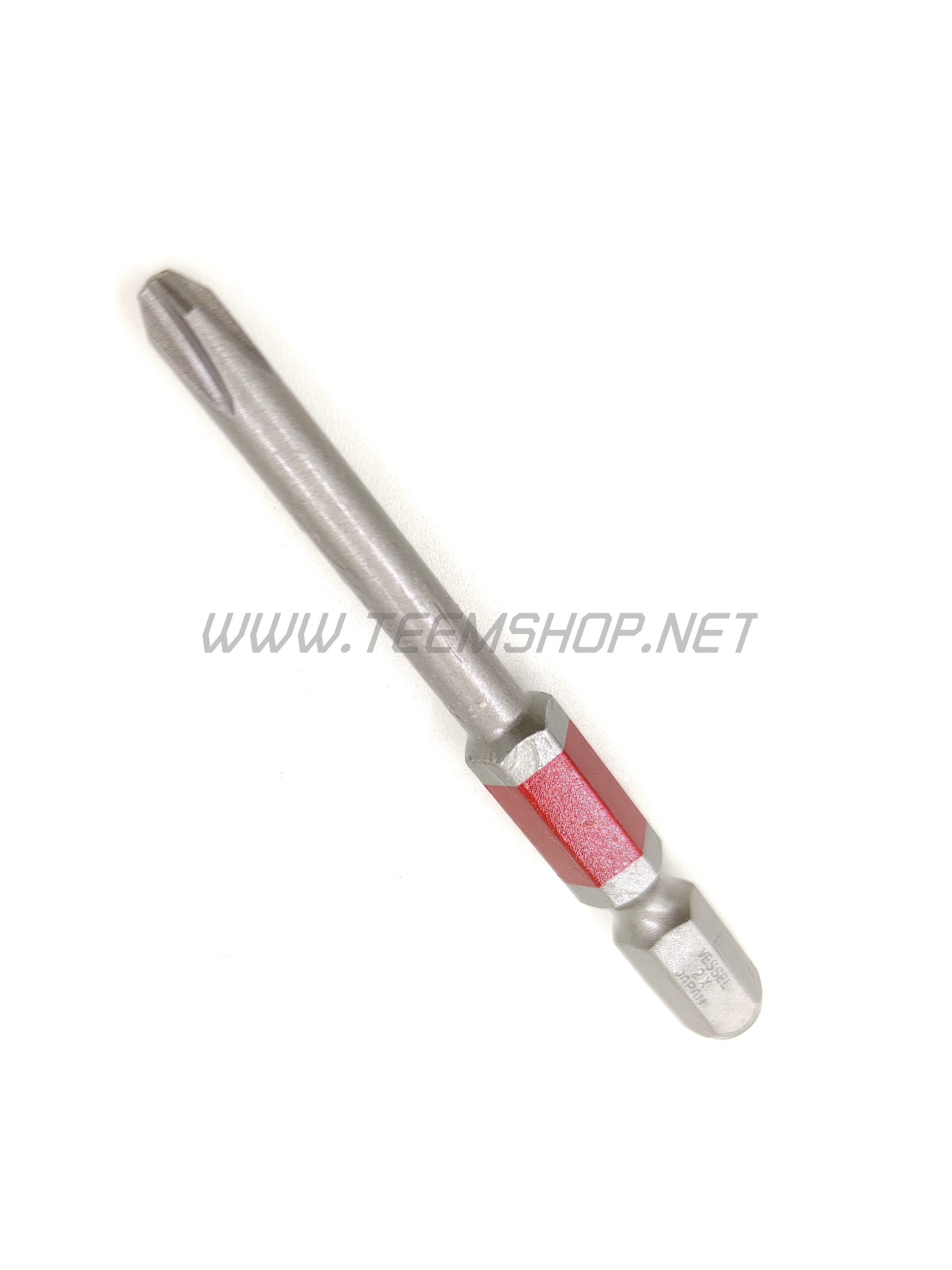 VESSEL ดอกไขควงหัวเดี่ยว PH2x65 GS10P2065DF แพ็ค10ชิ้น Made in Japan