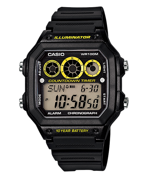 นาฬิกา คาสิโอ Casio 10 YEAR BATTERY รุ่น AE-1300WH-1AV