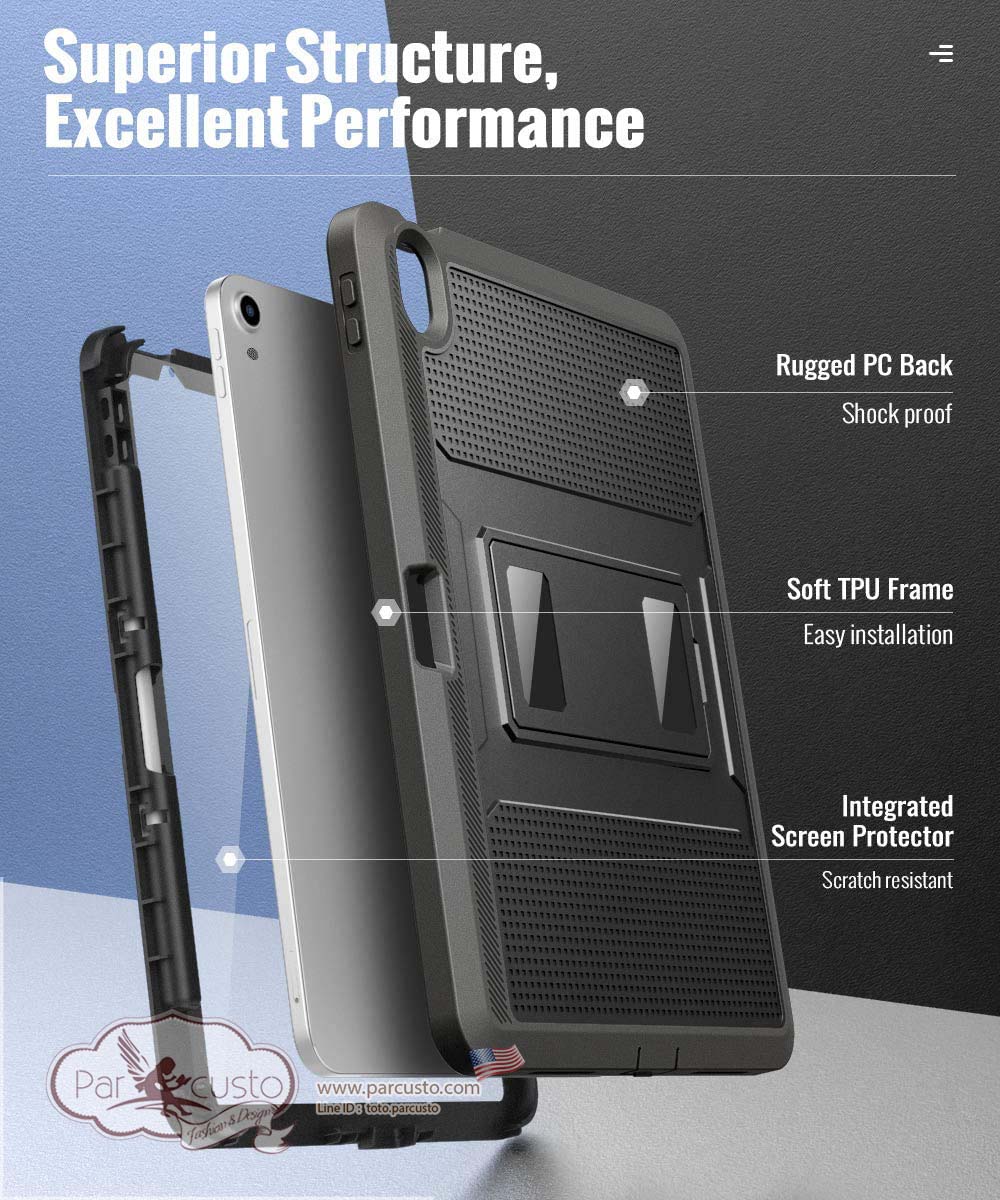 เคสกันกระแทก iPad Air 4th 10.9 Inch 2020 [Heavy Duty] จาก MoKo [Pre-order USA]