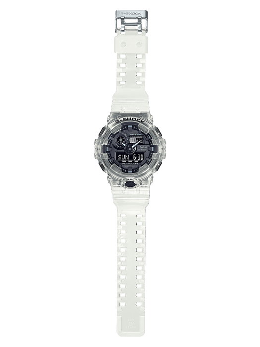 นาฬิกา Casio G-Shock Special Color Skeleton Grey & White series รุ่น GA-700SKE-7A ของแท้ รับประกัน1ปี