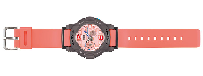 นาฬิกา คาสิโอ Casio Baby-G Standard ANALOG-DIGITAL รุ่น BGA-180-4B2 สีชมพูโอรส