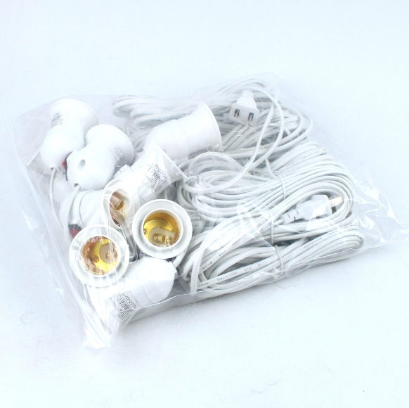 ขั้วหลอดไฟ E27 ชนิดสายเสียบปลั๊กพร้อมสวิทช์