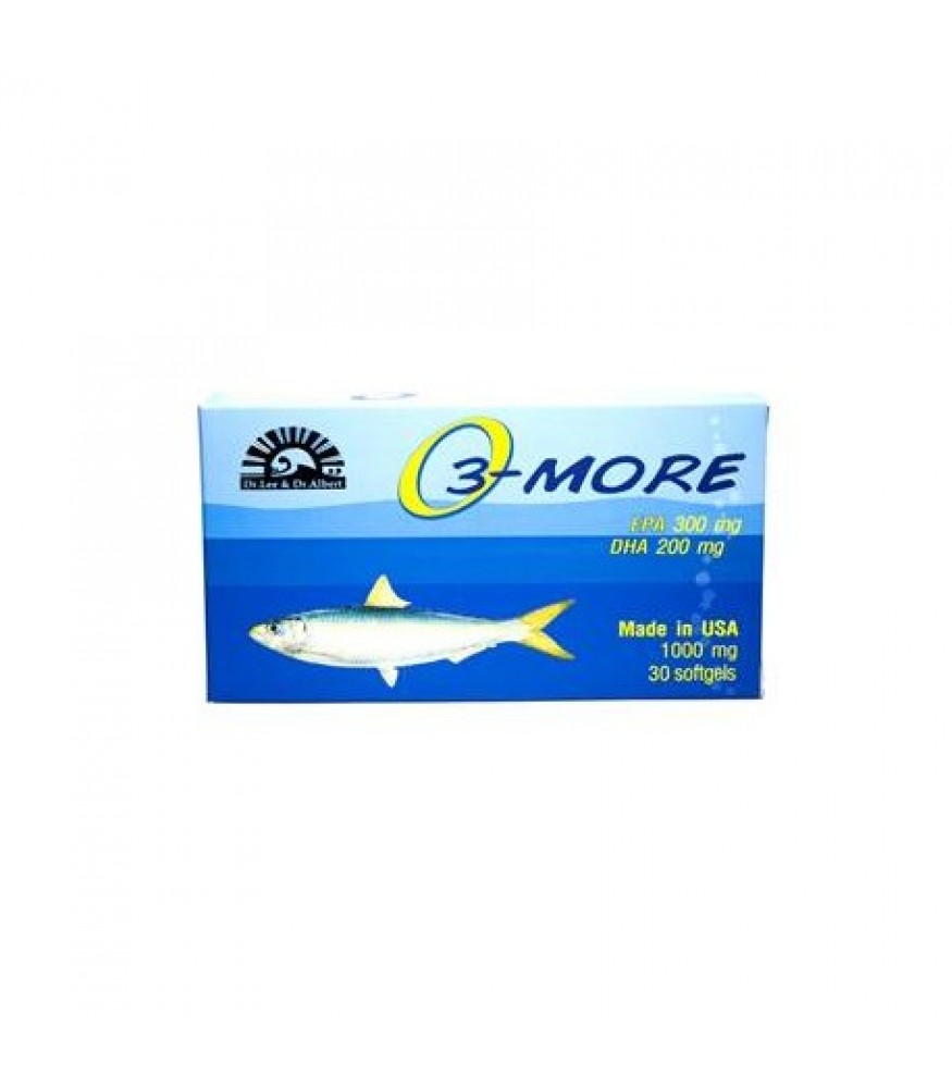Dr.lee O3More 60 Softgels น้ำมันปลา 1000 mg. EPA 300 DHA200 60 tablet