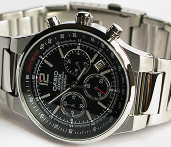 นาฬิกา คาสิโอ Casio EDIFICE CHRONOGRAPH รุ่น EF-500D-1A