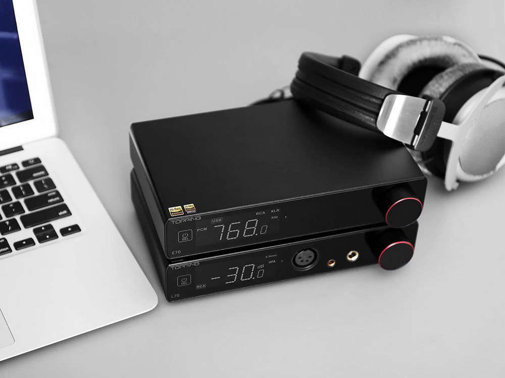ขาย Topping E70 DAC ตั้งโต๊ะ รองรับ Dual Hi-Res ประกันศูนย์ไทย