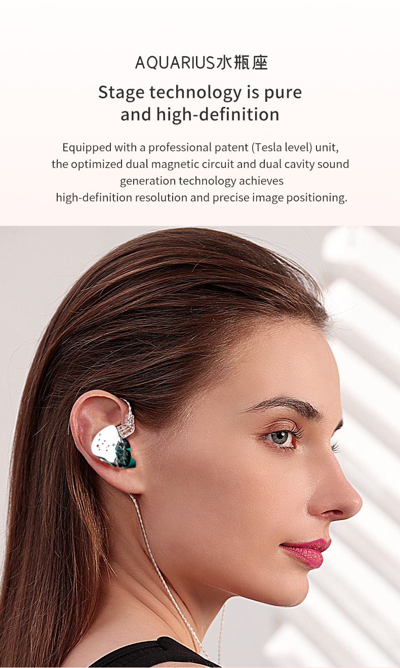 SuperTFZ Aquarius หูฟัง IEMs ไดรเวอร์ ไดนามิก 11.4 มม. บอดี้อลูมิเนียมโลหะเกรดการบิน ประกันศูนย์ไทย