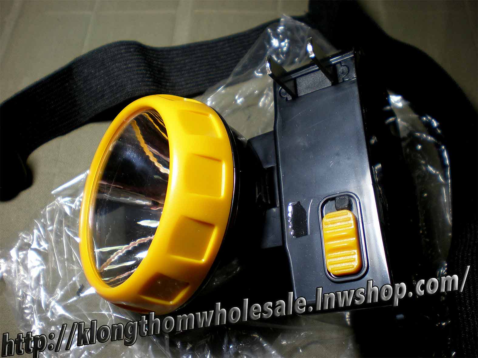 ไฟฉายคาดหัว LED 1 ดวง แถมเลนส์เหลืองYG3599