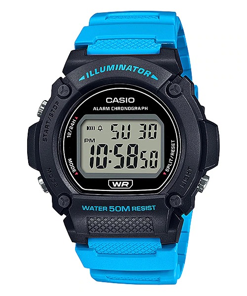 นาฬิกา Casio STANDARD DIGITAL รุ่น W-219H-2A2V ของแท้ รับประกัน1ปี