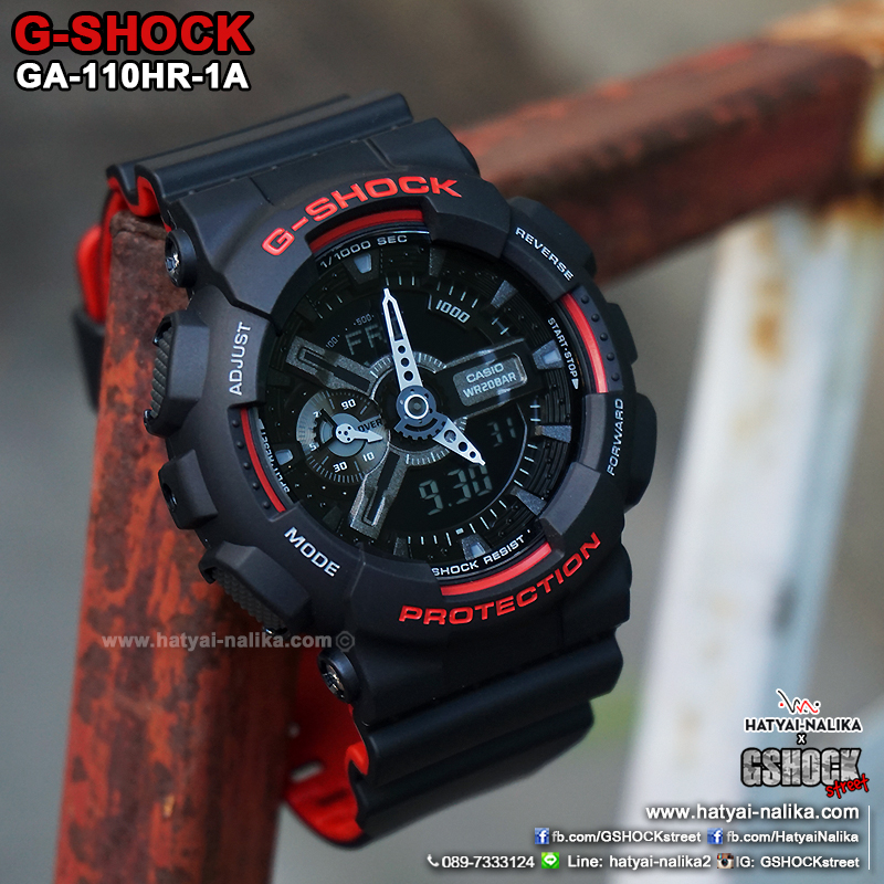 นาฬิกา Casio G-Shock Limited Heritage Black & Red (HR) series รุ่น GA-110HR-1A ของแท้ รับประกัน1ปี