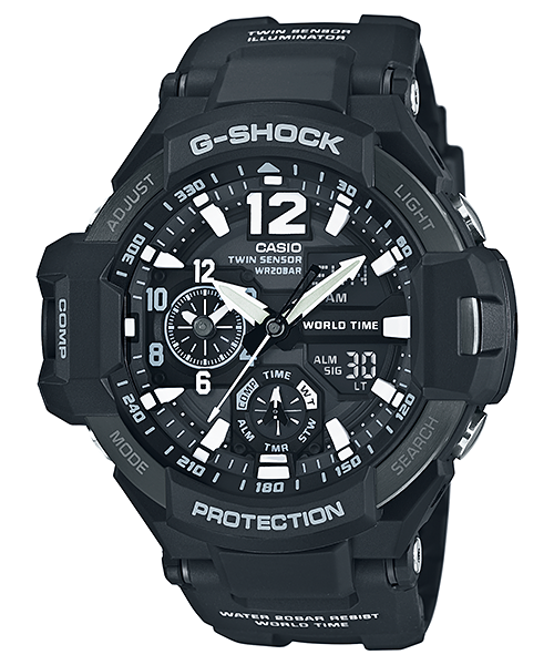 นาฬิกา คาสิโอ Casio G-SHOCK นักบิน GRAVITYMASTER รุ่น GA-1100-1A
