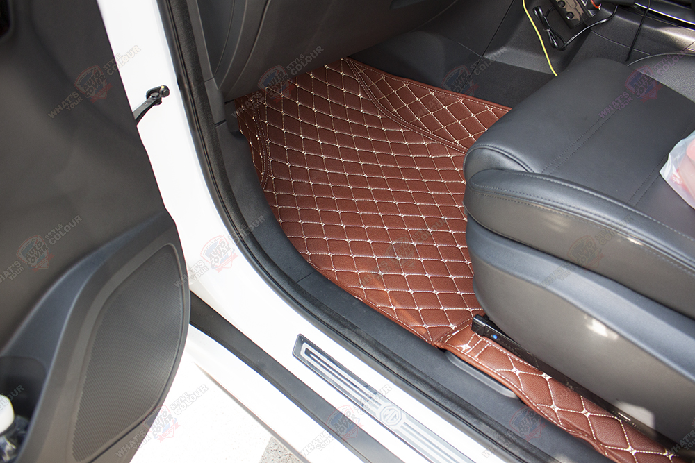 พรมรถยนต์เข้ารูป 6 D รถ MG GS จำนวน 6 ชิ้น ชุดเต็มคัน รวมแผ่นท้ายและหลังพนักพิง