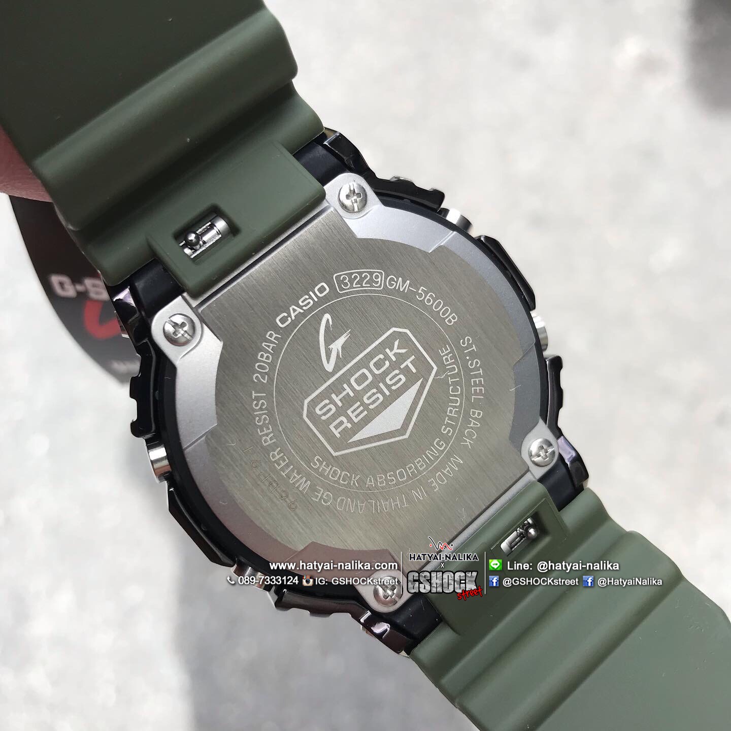 นาฬิกา Casio G-Shock Standard Digital GM-5600 series รุ่น GM-5600B-3 ของแท้ รับประกัน1ปี