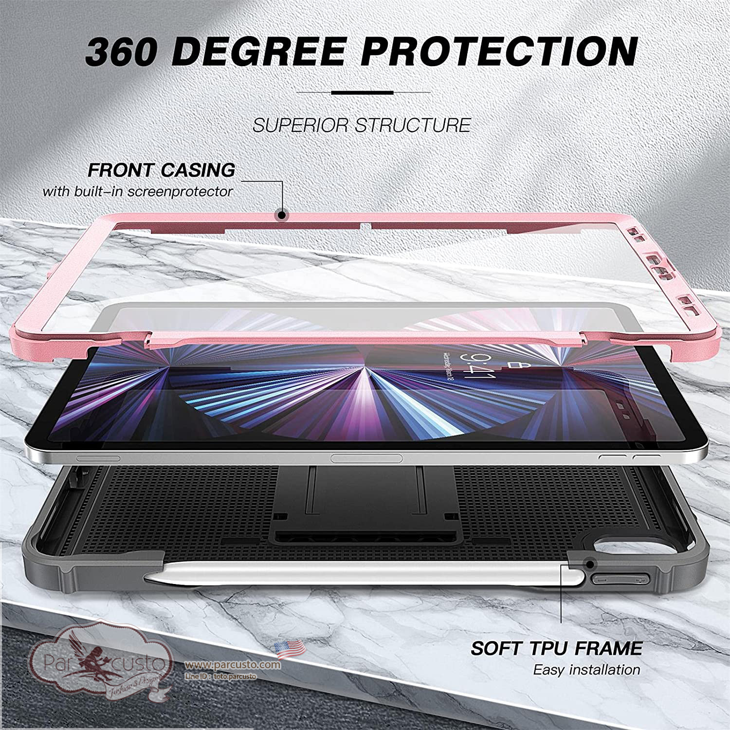 เคสกันกระแทก Apple iPad Pro 11 2021/2020 จาก Ztotop [Pre-order USA]