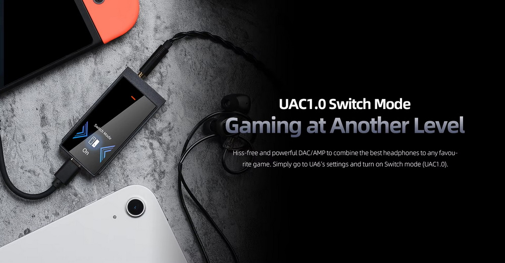 Shanling UA6 DAC/AMP พกพาชิป Cirrus Logic CS43131 x4 รองรับ 32bit/768kHz, Hi-Res ประกันศูนย์ไทย