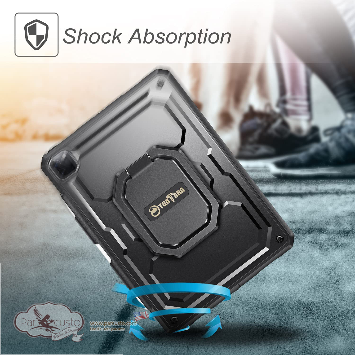 เคสกันกระแทก Apple iPad Pro 11 2021/2020/2018 [Tuatara Magic Ring] จาก Fintie [หมด]