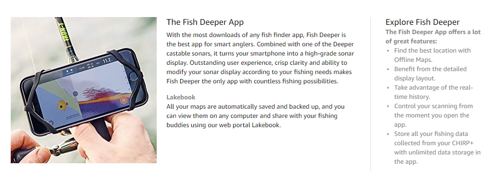 โซน่าจิ๋วอัจฉริยะ Deeper Chirp Smart Sonar [หมดชั่วคราว]