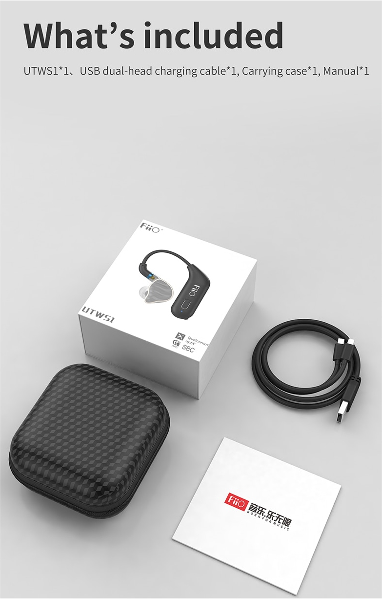 ขาย FiiO UTWS1 อะแดปเตอร์เปลี่ยนหูฟังให้รองรับ True Wireless Bluetooth