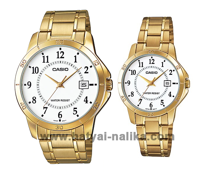 นาฬิกา คาสิโอ Casio SETคู่รัก รุ่น MTP-V004G-7B+LTP-V004G-7B ของแท้ รับประกัน1ปี
