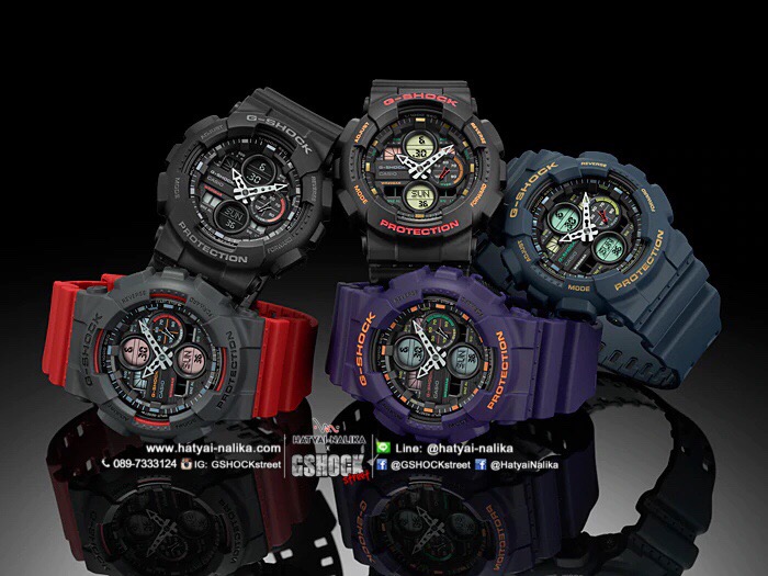 นาฬิกา Casio G-Shock ANALOG-DIGITAL GA-140 series รุ่น GA-140-1A1 ของแท้ รับประกัน1ปี