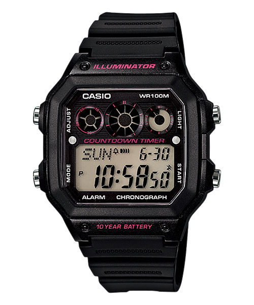 นาฬิกา คาสิโอ Casio 10 YEAR BATTERY รุ่น AE-1300WH-1A2V