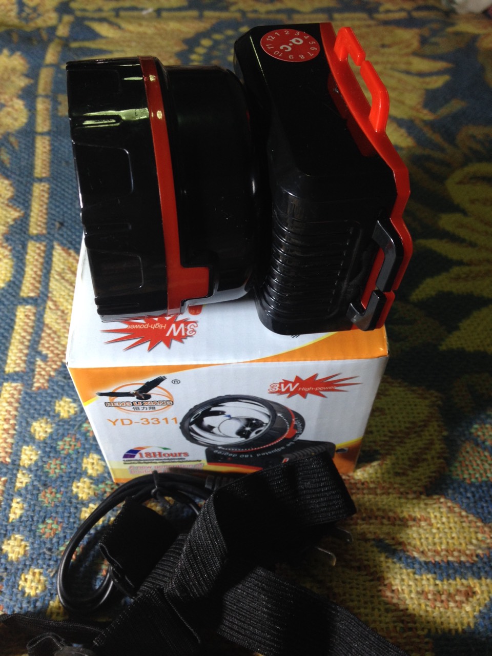 ไฟฉายคาดหน้าผาก YD-3311 (1 LED) 3w (ไฟกรีดยาง)