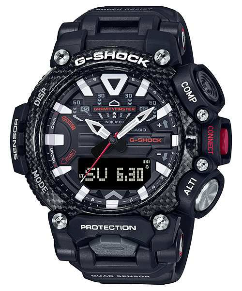 นาฬิกา Casio G-SHOCK นักบิน GRAVITYMASTER BLUETOOTH GR-B200 series รุ่น GR-B200-1A ของแท้ รับประกัน1ปี