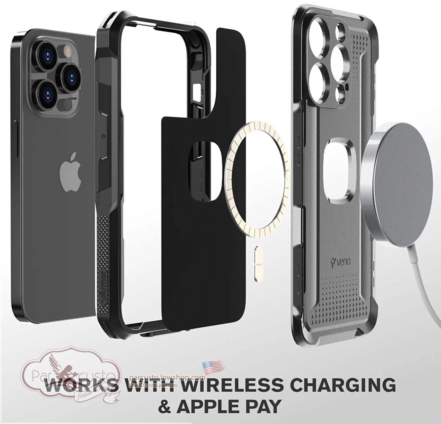 เคสกันกระแทก Apple iPhone 14 Pro [vArmor] จาก Vena (Pre-order USA)