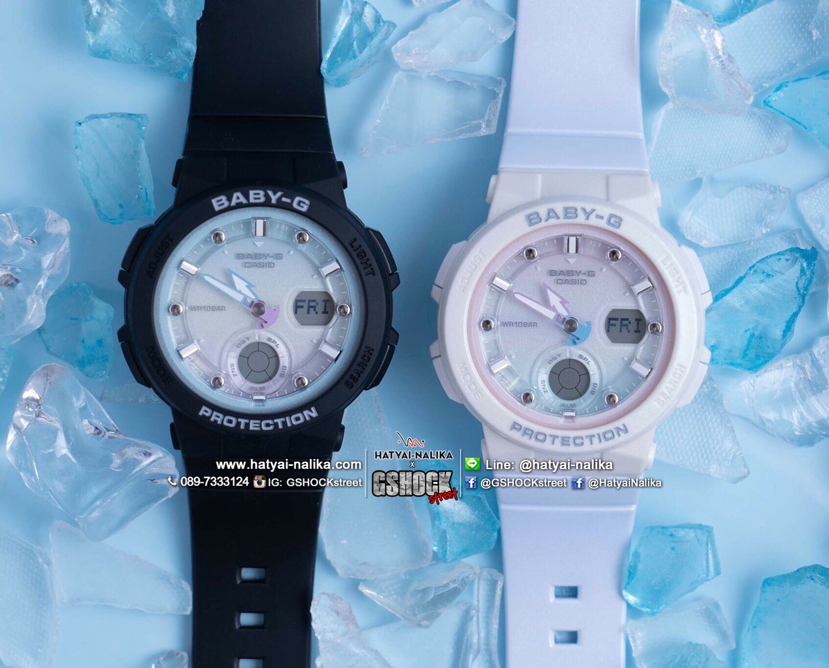 นาฬิกา Casio Baby-G Beach Traveler BGA-250 series รุ่น BGA-250-1A2 ของแท้ รับประกัน1ปี