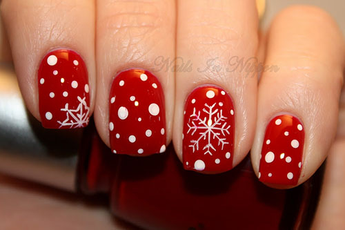 ลายเพ้นท์เล็บ วันคริสต์มาส christmas nails art