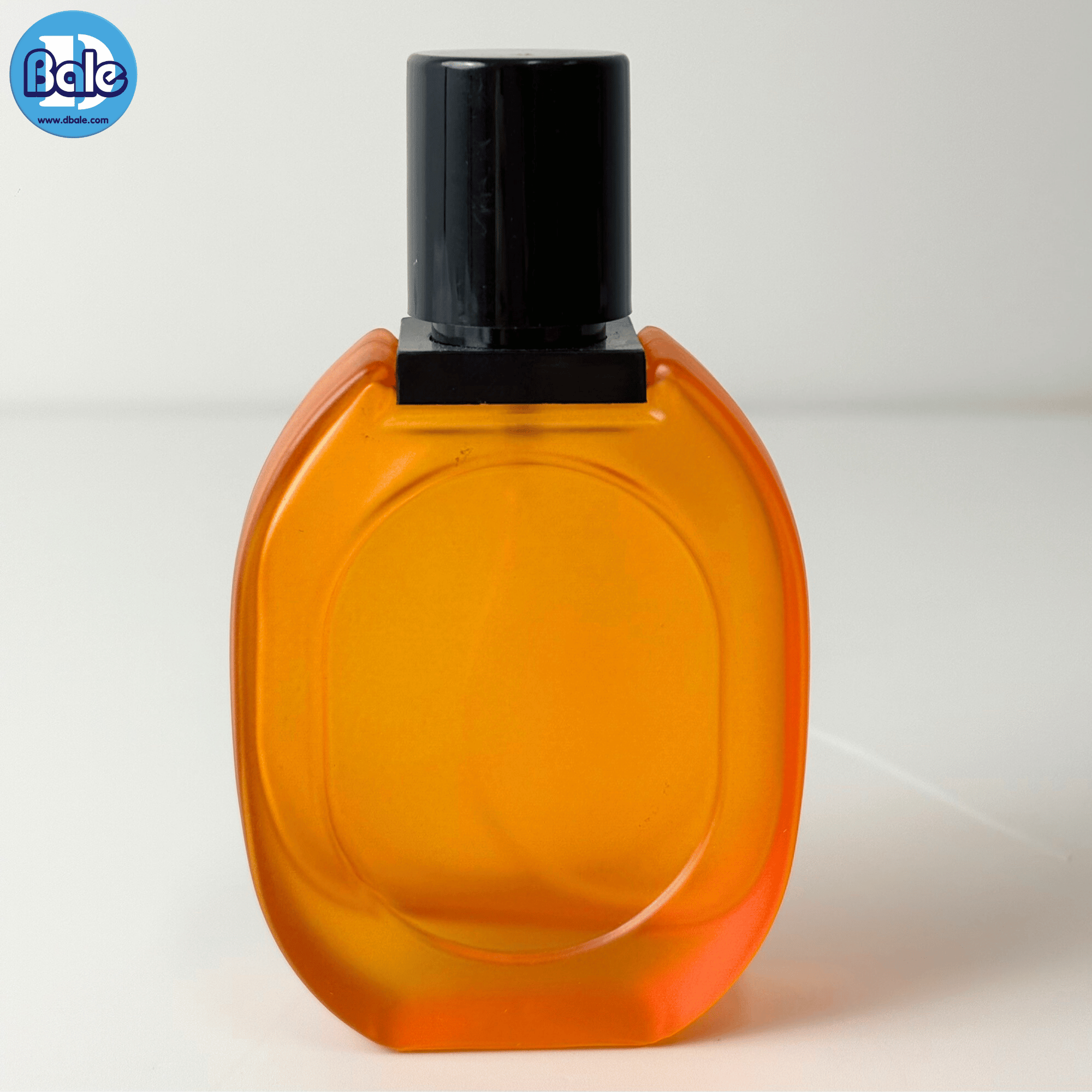 jpf041 30ml. ขวดแก้วสเปรย์ทรงแบน สีแดง, ส้ม, น้ำเงิน