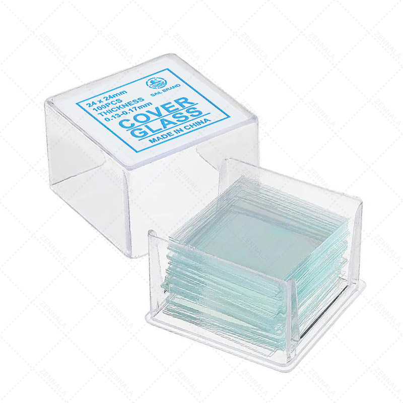 กระจกปิดสไลด์ Microscope 24x24mm square