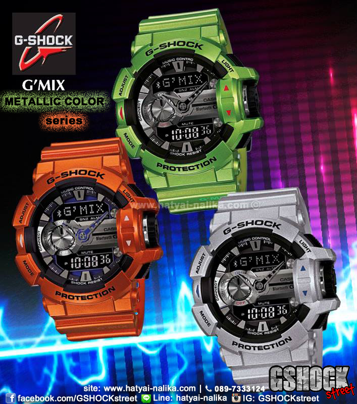 นาฬิกา คาสิโอ Casio G-Shock G'MIX รุ่น GBA-400-8B ของแท้ รับประกัน1ปี
