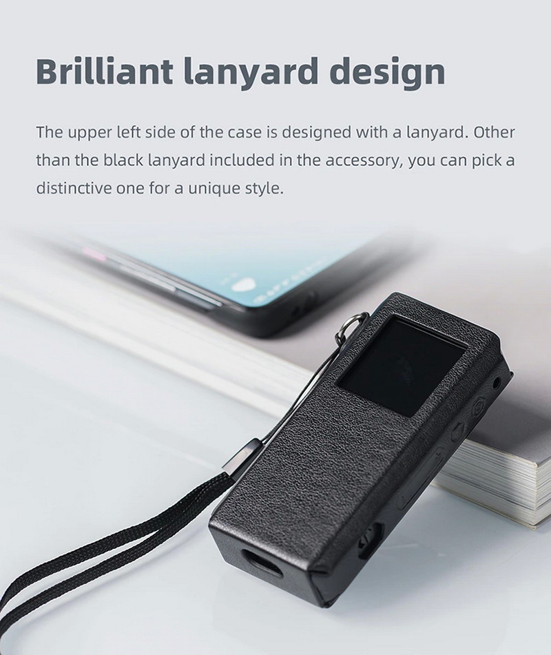 ขาย FiiO SK-BTR7 เคสหนังสำหรับ BTR7 เคสหนังที่มาพร้อมคลิปเกี่ยวด้านหลัง