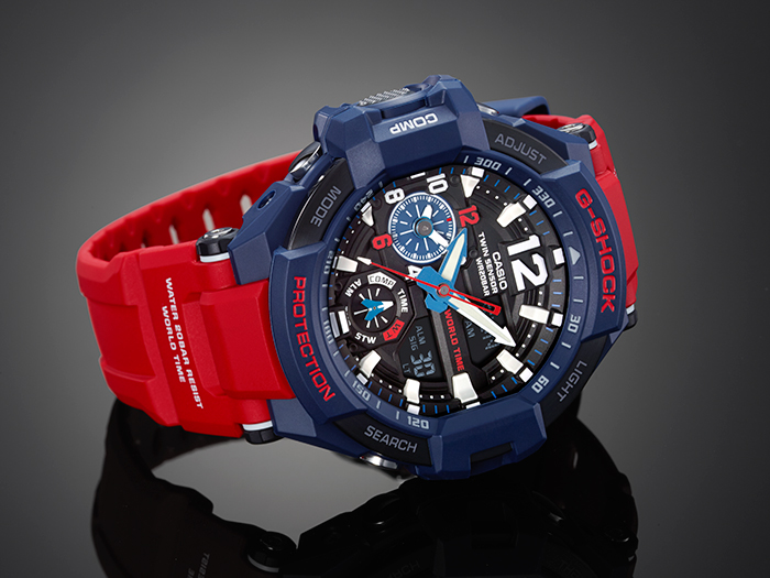 นาฬิกา คาสิโอ Casio G-SHOCK นักบิน GRAVITYMASTER รุ่น GA-1100-2A "Optimus Prime"
