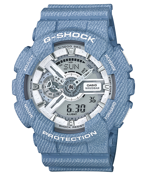 นาฬิกา Casio G-Shock ลายยีนส์ Limited Denim Color series รุ่น GA-110DC-2A7 (สี Light Blue Jean) ของแท้ รับประกัน 1 ปี
