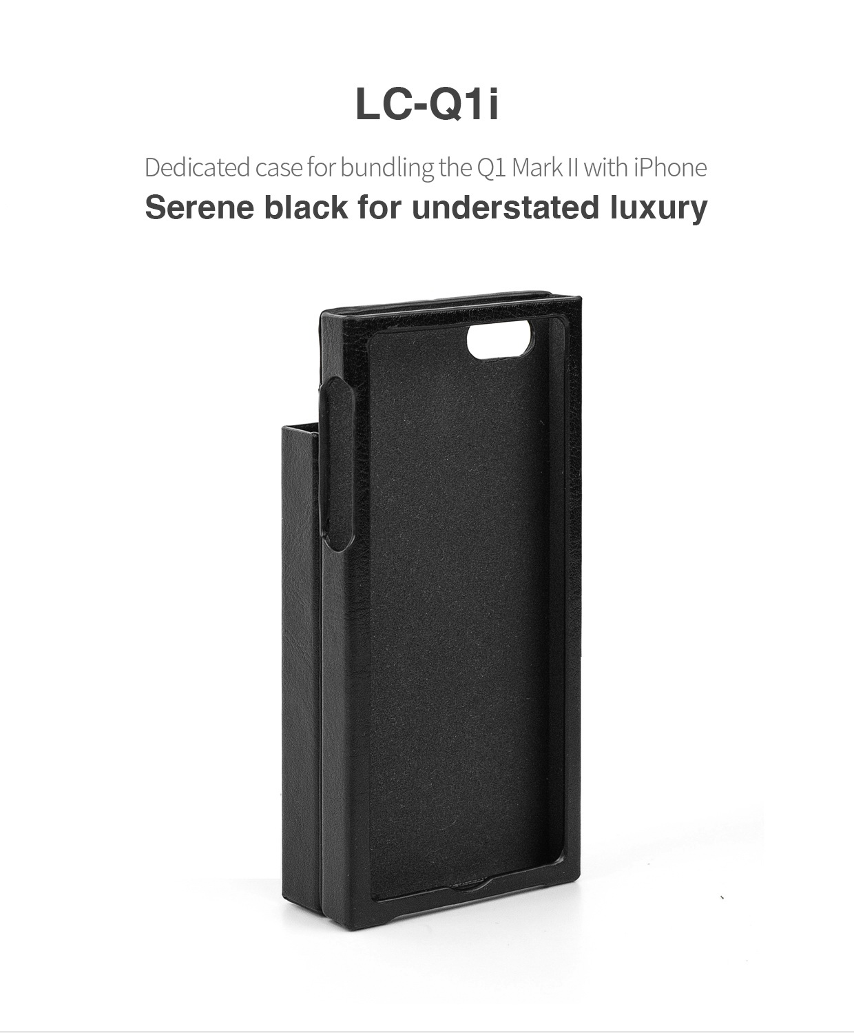 ขาย FiiO LC-Q1i เคสหนังสำหรับ FiiO Q1ii ใส่คู่กับ iPhone