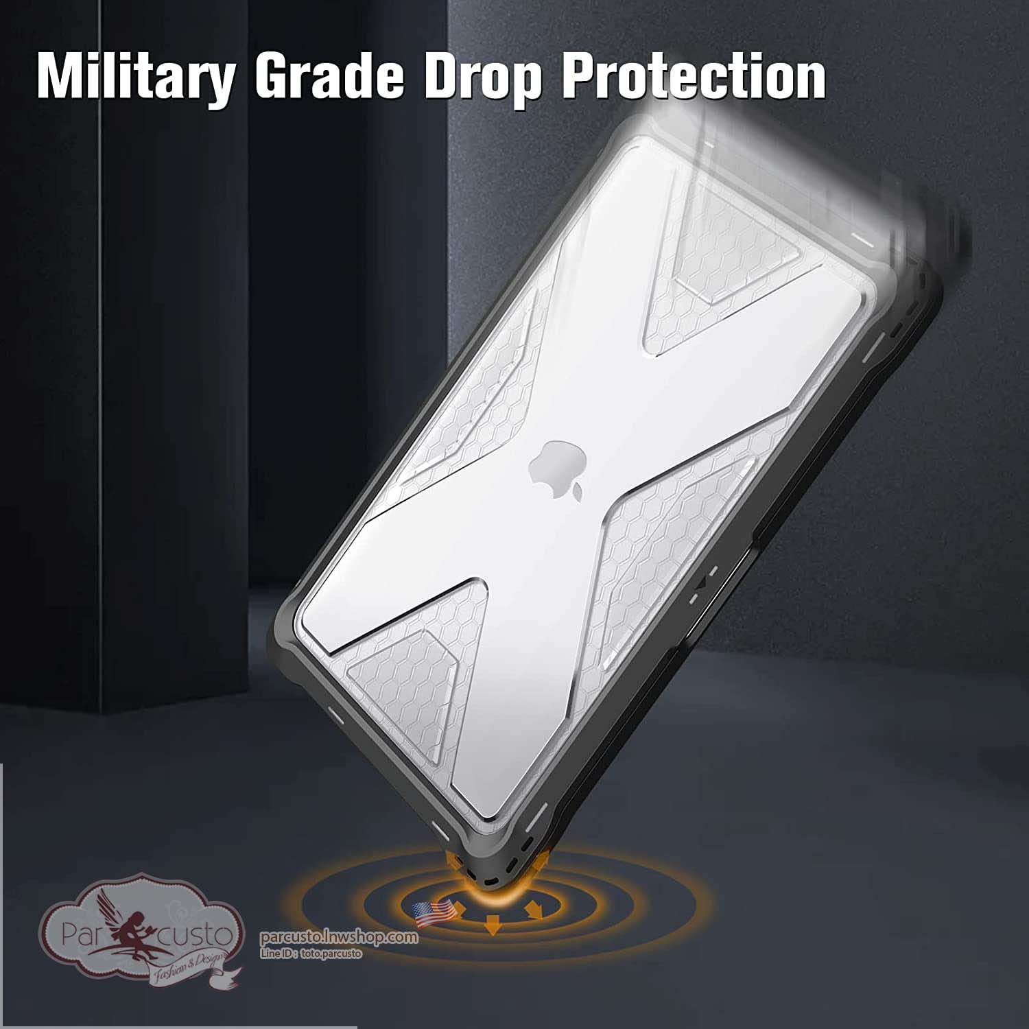 เคสกันกระแทก MacBook Pro 13 (2016-2022) [Heavy Duty] จาก Fintie [Pre-order USA]