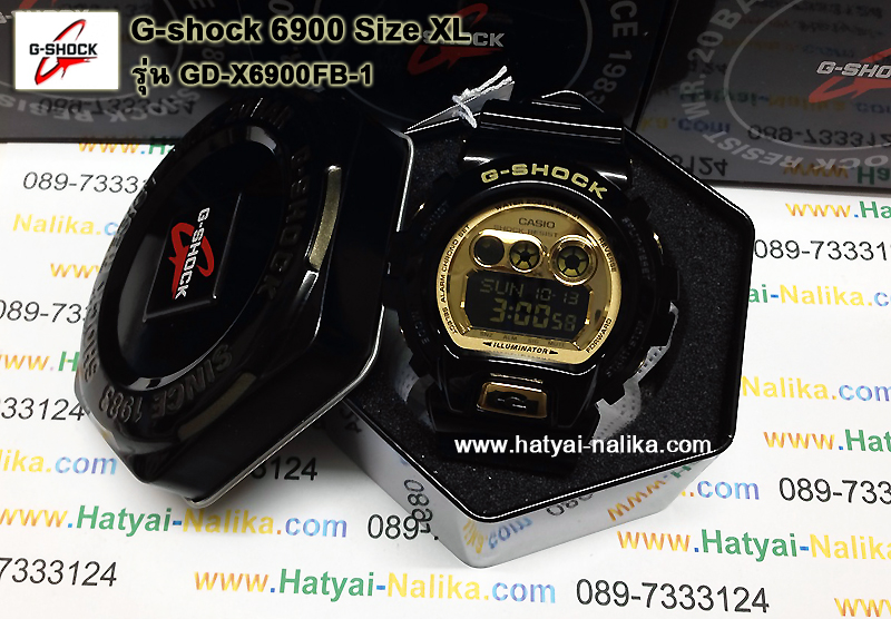 นาฬิกา คาสิโอ Casio G-Shock Standard digital รุ่น GD-X6900FB-1DR ดำทอง (หายาก)